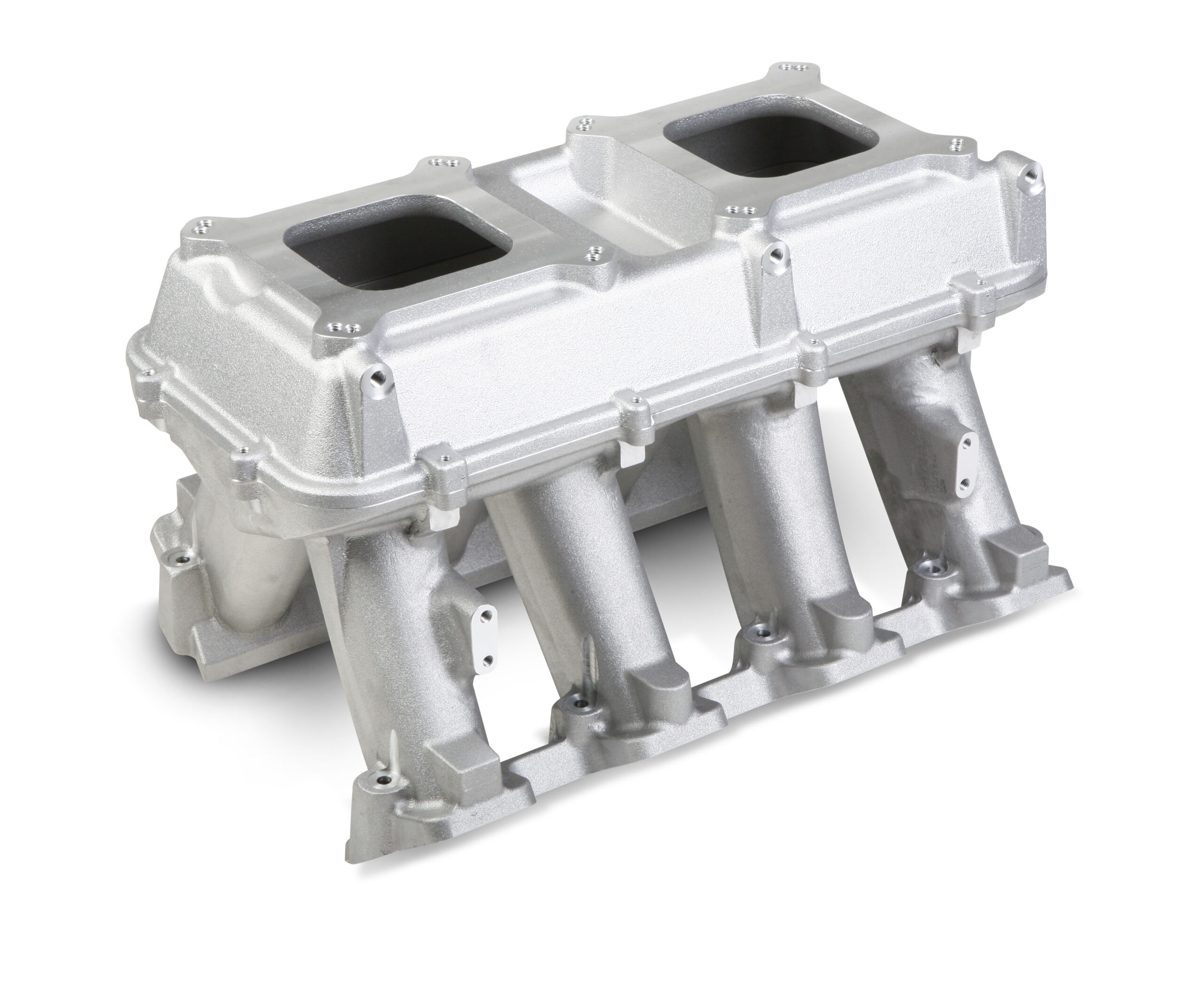 Holley Performance – Dual Carburetor Hi-Ram Intake Manifold Monster Engine Parts Holley Performance - Dual Carburetor Hi-Ram Intake Manifold